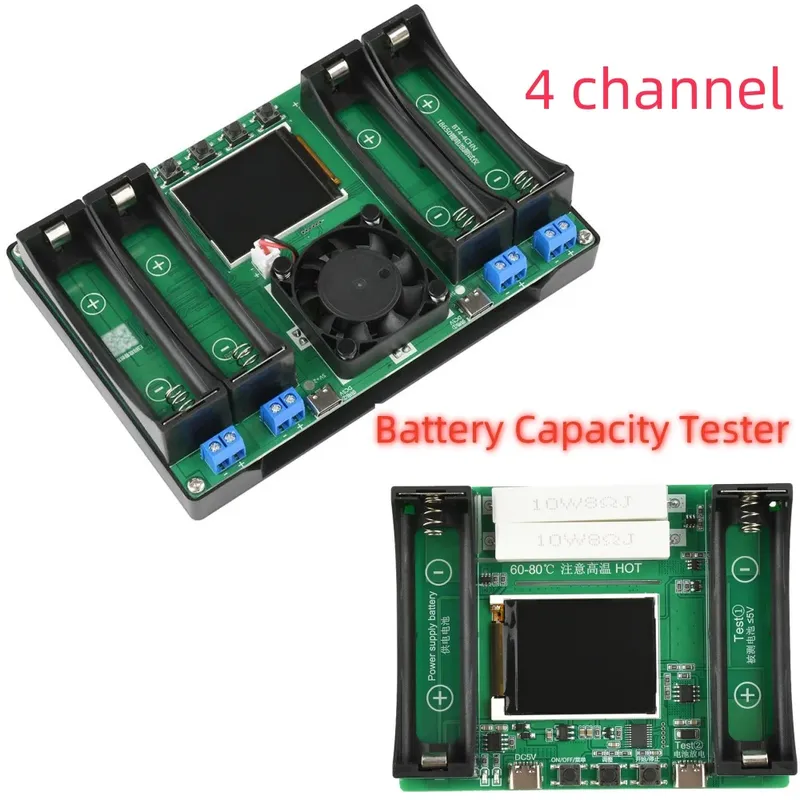 Kapazitätstestermodul für 18650-Lithiumbatterien, MAh MWh, digitales Batterieleistungsdetektormodul, 18650-Batterietester Typ C