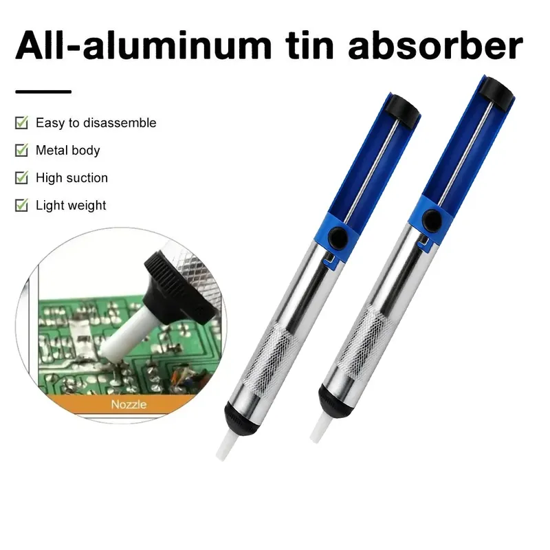 Aluminium Metall Entlötpumpe Saug-Zinn Gun Löten Sucker Stift Entfernung Vakuum Entlötpumpe Werkzeug