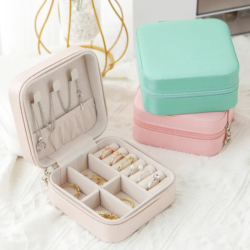 Tragbare Schmuck-Aufbewahrungsbox für Zuhause & Reisen – Mini-Vitrine für Ohrringe, Ketten & Ringe mit geschichtetem Design | Jetzt günstig bei VRULE sichern