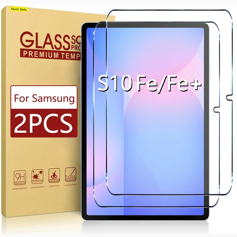 Für Samsung Galaxy Tab S10 Fe Plus Displayschutzfolie aus gehärtetem Glas auf Samsung Galaxy Tab S10 Fe Fe+ Plus 2025 9H Film