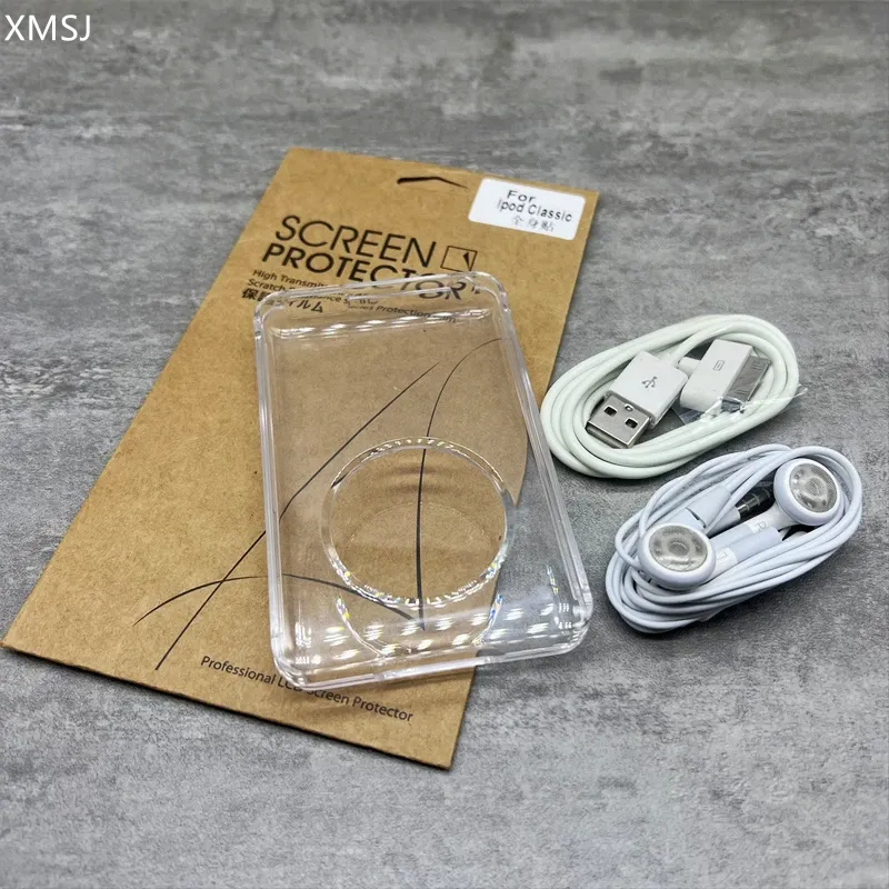 Clear Crystal Protect Hard Case Displayschutzfolie Kabel Headset für iPod 5. Video 30 GB 6. 7. Klassiker 80 GB 120 GB 160 GB