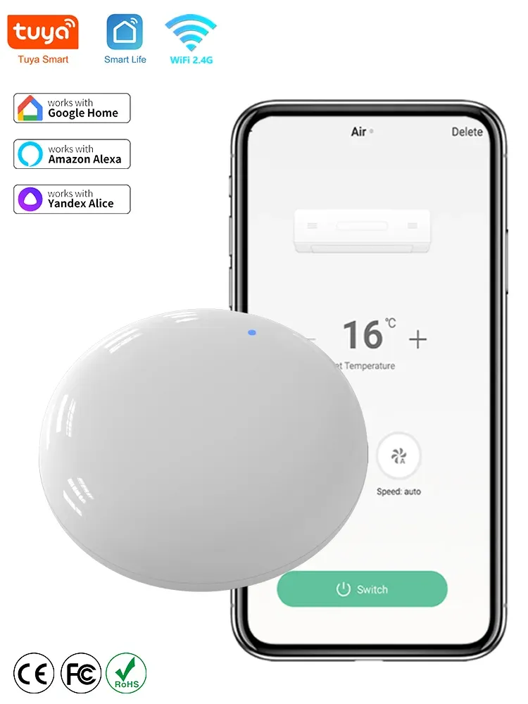 WiFi IR Fernbedienung für Smart Home APP SmartLife Fernbedienung für AUD AC TV Fernbedienung Funktioniert mit Alexa Google Home Yandex Alice