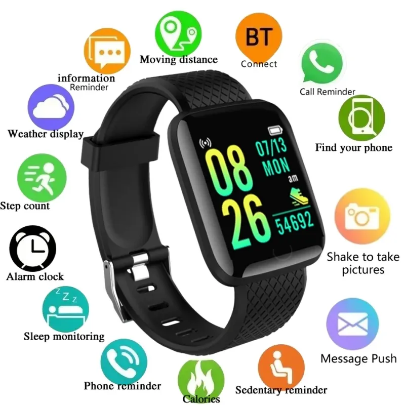 Smart Uhren Mode Sport Armband Multi-funktion USB Plug-in Lade Uhren Frauen Fitness Männer Smartwatch Für Android telefon