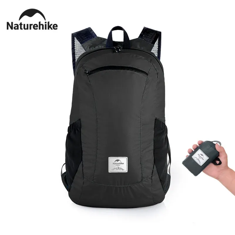 Naturehike 18L Camping Rucksack Tragbare Ultraleicht Wasserdichte Nylon Taschen Mann Outdoor Faltbare Sport Reise Wandern Rucksack