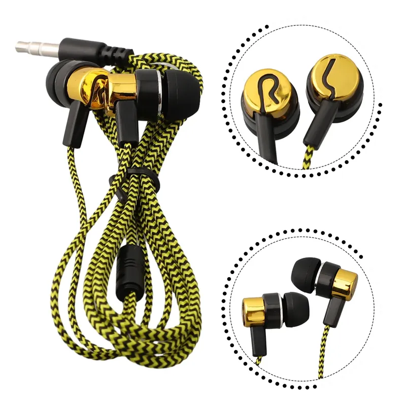 3,5-mm-In-Ear-Kopfhörer mit Kabel 2 Basic-Box-Bass-Stereo-Ohrhörer für mobile Kopfhörer Geräusch unterdrückung Hervorragender Bass-Stereo-Kopfhörer