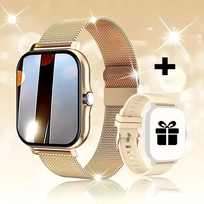 1,83 Zoll Bildschirm Smart Watch Männer Frauen Geschenk Full Touch Screen Digital Sport Fitness Track Uhren BT Anruf Smartwatch Armbanduhr