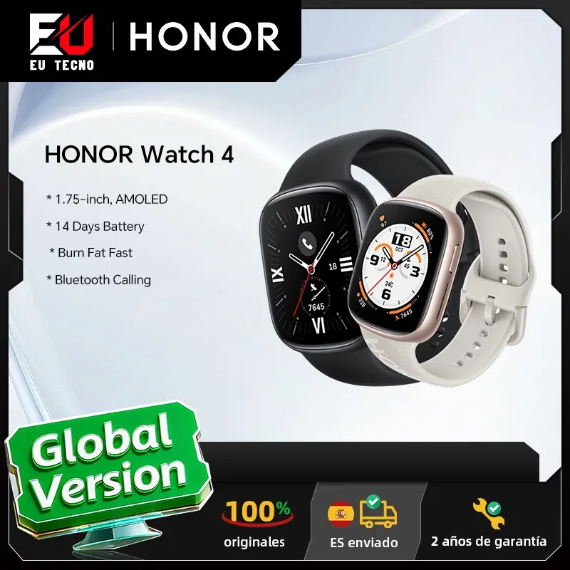 HONOR Watch 4 Smartwatch – 14 Tage Akku, GPS, Blutoxygenierung, IP68 wasserdicht,  – Fitness Tracker für Android & iOS