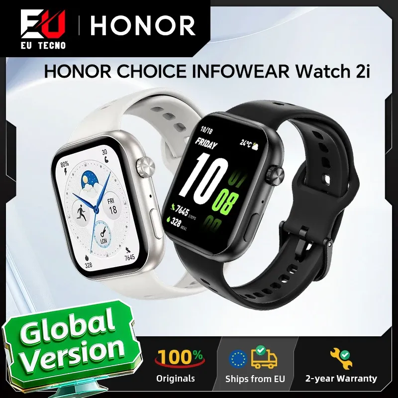 HONOR CHOICE InFoWear Watch 2i, Globale Version Smartwatch, 1,85 Zoll AMOLED-Bildschirm, Ganztägige Gesundheitsüberwachung, HONOR CHOICE Watch 2i