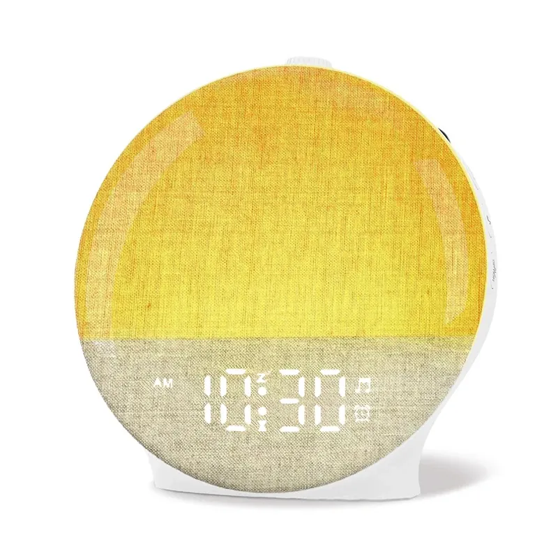 Wake Up Light Sonnenaufgang Wecker mit White Noise Sound Maschine & Bluetooth Lautsprecher - Farbe Nachtlicht für erholsamen Schlaf und sanftes Aufwachen