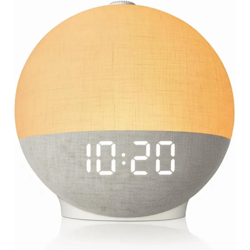 Wake Up Light Wecker mit Sonnenaufgangssimulation, White Noise Sound Maschine, Bluetooth Lautsprecher & Farbwechsel Nachtlicht für erholsamen Schlaf - Ideal als Geschenk