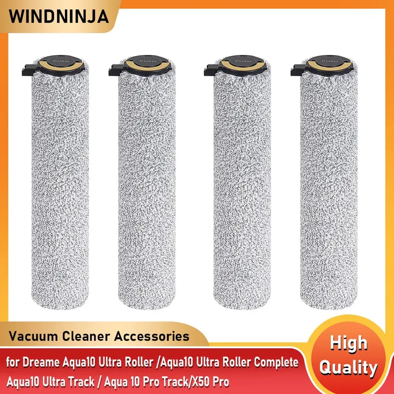 Roller Mopp Für Dreame Aqua 10 Ultra Roller/Aqua 10 Ultra Track/Aqua 10 Pro Track/X50 Pro Roboter staubsauger Roller Pinsel Tuch