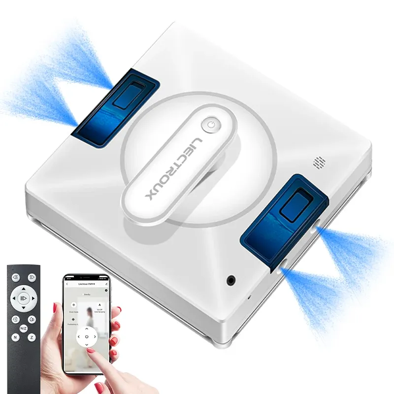 Fensterputzroboter Liectroux YW509, 4-Wege-Wasserspray, Reinigungsroboter für Zuhause, Glasboden, Wandfliesen, Roboterstaubsauger für Wi
