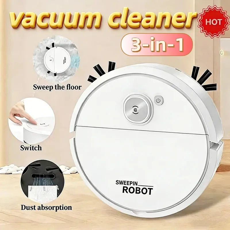 Saugroboter 3-in-1 mit Moppfunktion – stark für Tierhaare, Hartböden, Küche