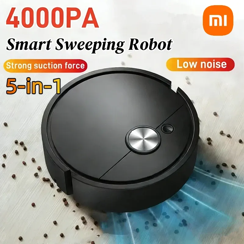 Xiaomi Modell Kehrsaugroboter Automatische Mini-Reinigungsmaschine für Zuhause USB-Aufladung Smart Sweep Mop 5-in-1 Staubsauger Neu 2026