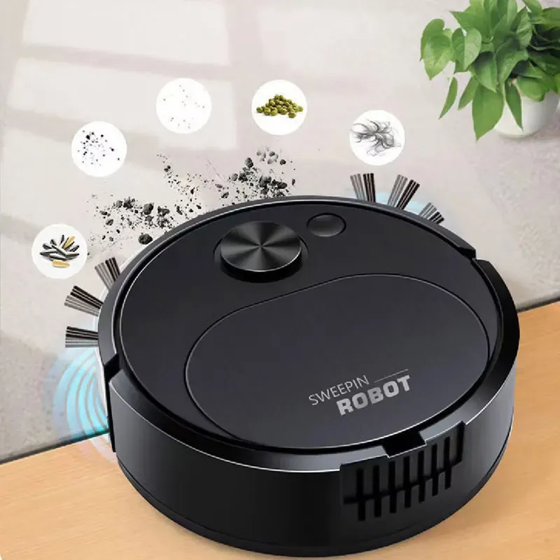NEUER USB-Kehrroboter-Staubsauger Wischen 3 in 1 Smart Wireless 1500Pa Ziehen Reinigung Sweep Floor für das Home Office