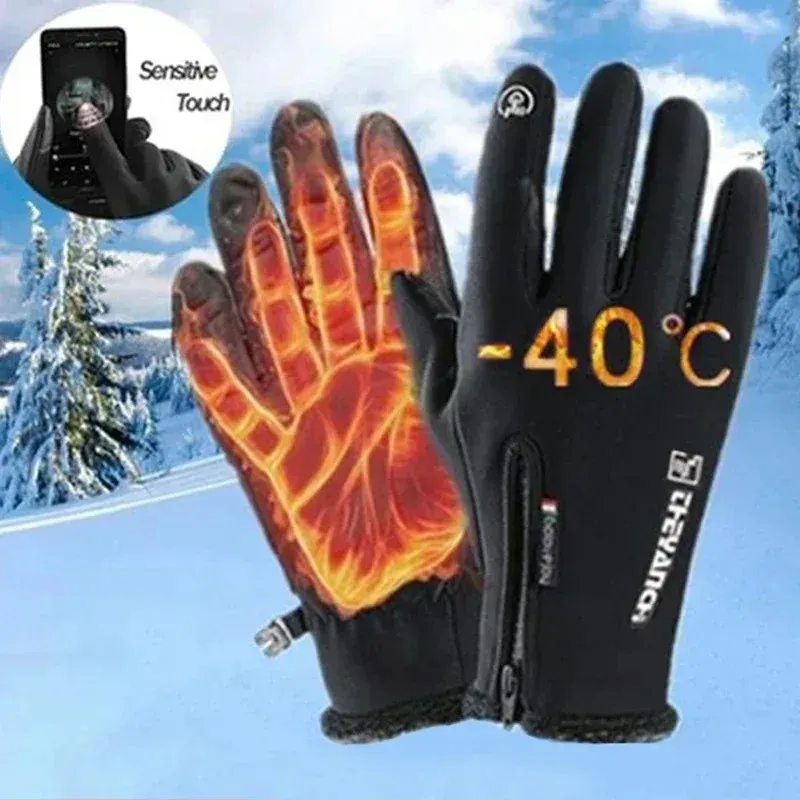 1 Paar Winter-Motorradhandschuhe, Skihandschuhe, Fahrradhandschuhe, Touchscreen-Handschuhe, Reit- und Bergsteigerhandschuhe