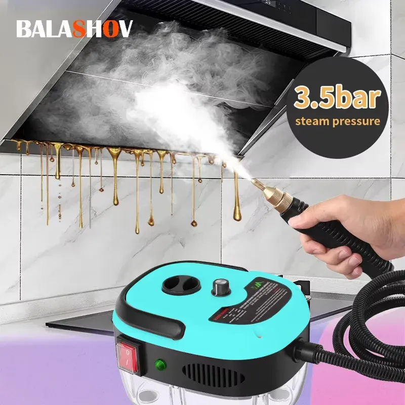2500 W Dampfreiniger, Hochtemperatur-Sterilisation, Druckstrahl-Waschmaschine für Zuhause, Auto, Küche, Klimaanlage, 220 V, EU-Stecker